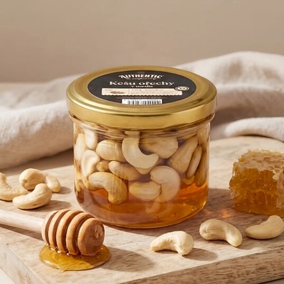 Authentic kešu ořechy v medu 290g