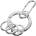 TROIKA Ключодържател Troika - NAIL GUARD EASY, полиран (KR25-10/CH)