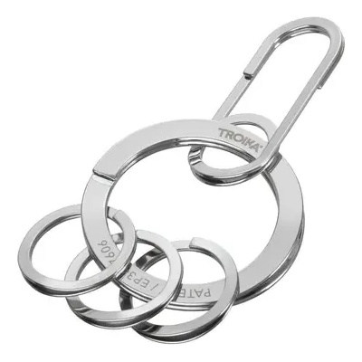 TROIKA Ключодържател Troika - NAIL GUARD EASY, полиран (KR25-10/CH)