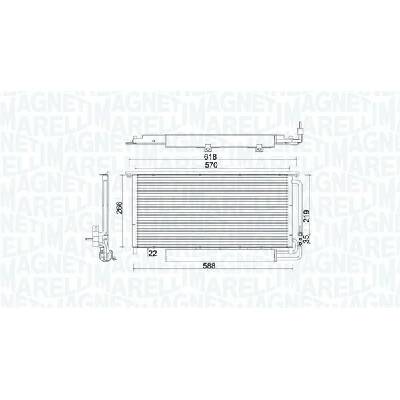 Kondenzátor klimatizace MAGNETI MARELLI 350203922000