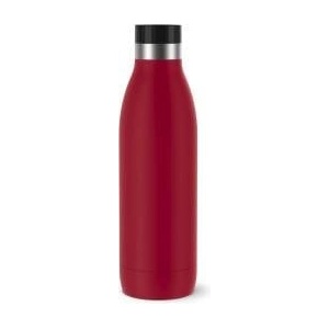 temsa HOGAR Emsa Bludrop drinking bottle, 0.7 liters, 100% leak-proof, quick-press closure, ergonomic 360° drinking pleasure, warm for 12 hours, cool for 24 hours, easy to clean, stainless steel, powder coating, 