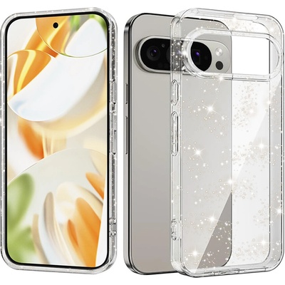 Techsuit SparkleSkin Series puzdro (trblietavé) pre Google Pixel 9 Pro priehľadné