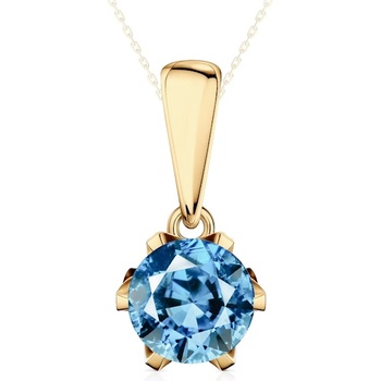 SAVICKI Висулка The Journey: злато, син лабораторен диамант