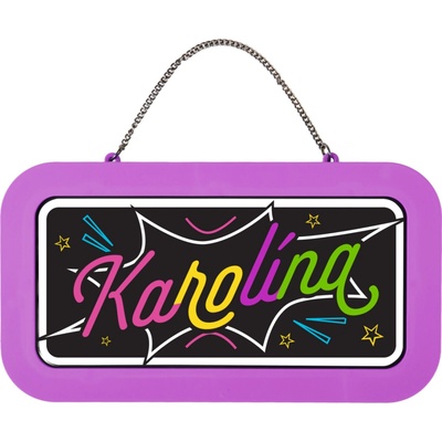 Neonová cedulka se jménem - Karolína