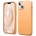 elago Soft Silicone Case - силиконов (TPU) калъф за iPhone 13 (оранжев)