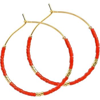 HARAHU Обеци ne-29867 - Червена kp29867 (ne-29867)