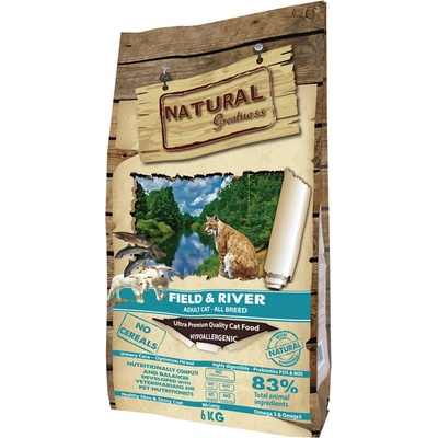 Natural Greatness Field,River Cat Recipe /losos,jehně/ 600 g
