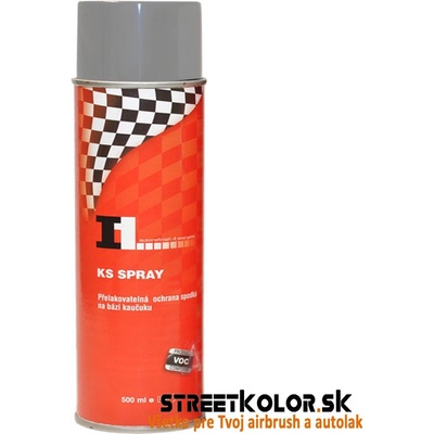 KS SPREJ - Prelakovateľná ochrana spodkov -ŠEDÁ, 500ml