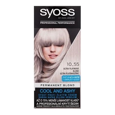 Syoss Permanent Coloration Permanent Blond permanentní barva na vlasy 8-5 Light Ashy Blond 50 ml
