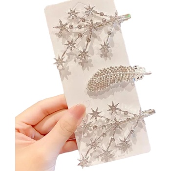 HARAHU Щипки за коса lo-19564 - Тип3 / Сребриста kp19564 (lo-19564)