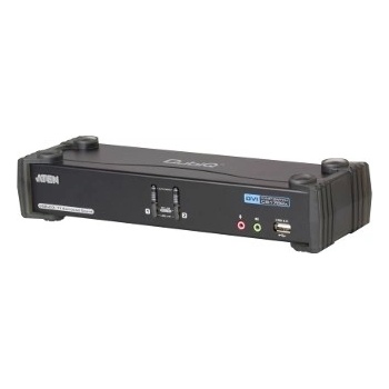 Aten CS-1782A KVM přepínač 2-port DVI KVMP USB, usb hub, audio 7.1, kabely