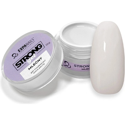 Expa nails Uv Led gel modelovací vícefázový gel strong mléčný 15 g