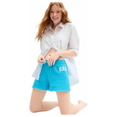 Gap dámske kraťasy V- HERITAGE tyrkysová biela