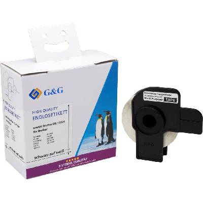 Compatible Лента за етикетни принтери BROTHER ТИП QL - MULTI PURPOSE LABEL - 17 mm x 54 mm x 400 - DK-11204 - P№ RL-BR-DK11204 - G&G (Compatible-DK-11204 -)