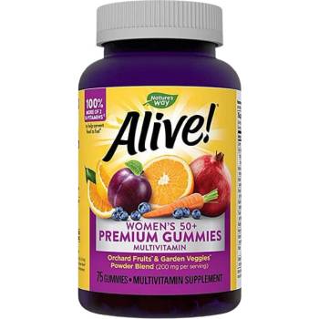 Image 1 of Nature's Way Alive! Women`s 50+ Gummy Vitamins [75 желирани бонбони]