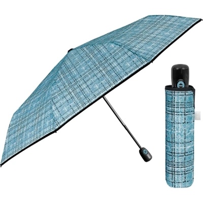 Дамски сгъваем автоматичен чадър Open-Close | Perletti Time 26429| Светлосин