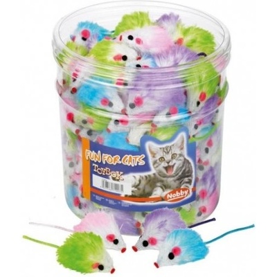 Nobby Играчка за котка плюшена мишка цветна 5 см nobby Германия 71903
