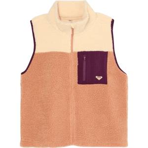 Roxy Дамски поларен елек Roxy Women's Boundless Spirit Vest 2 Fleece vest - Cafe Au Lait (132-1682-0212)