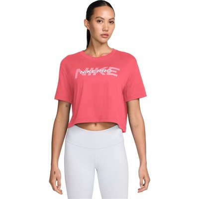 Nike PRO W SS CRP TEE FA24-629 ASTER PINK Ružová