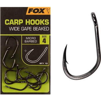 Fox Carp Hooks Wide Gape Beaked vel.8 10 ks