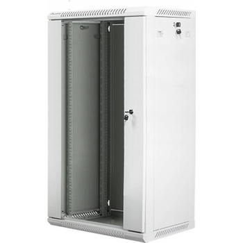 Lanberg rack cabinet 19" wall-mount 22U - 600x450 for self-assembly (flat pack), grey (WF01-6422-10S)