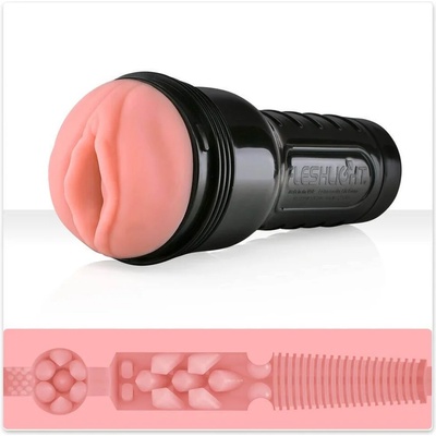 Fleshlight Pink Lady Destroya - реалистична вагина в калъф (естествен цвят)