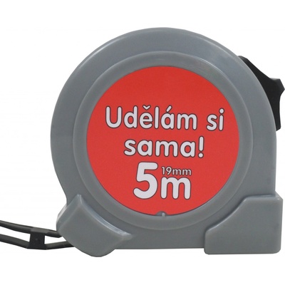 TOPTRADE metr svinovací UDĚLÁM SI SAMA ! jednobrzdový 19 mm x 5 m