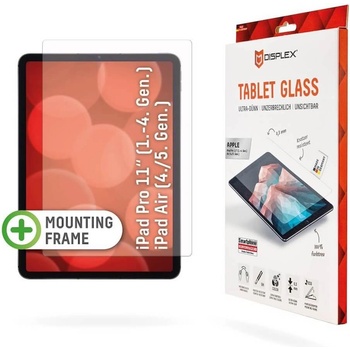 Displex Tempered Glass Screen Protector 2.5D - калено стъклено защитно покритие за дисплея на iPad Pro 11 M2 (2022), iPad Pro 11 M1 (2021), iPad Pro 11 (2020), iPad Pro 11 (2018), iPad Air 5 (2022), i