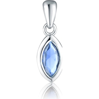 JVD Dámský stříbrný přívěsek s blue topazem SVLP0846SH2M400