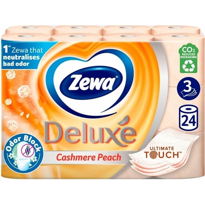 Zewa Deluxe Cashmere Peach 3-vrstvový 24 ks