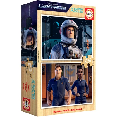 Educa Детски пъзел Educa от 2 х 25 части - Светлинна година (EDU19313)