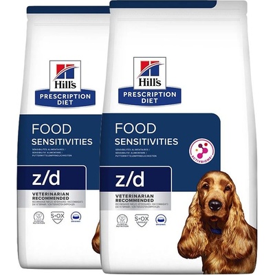 Hill's Hill s Prescription Diet z/d Алергия и грижа за кожата гранули за кучета 2 x 10 кг