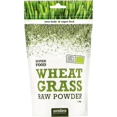 Purasana Wheat Grass Raw Powder Európsky pôvod Bio 200 g