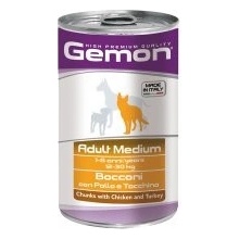 Gemona Adult Dog HP Medium kúsky kuracie moriak 1250 g