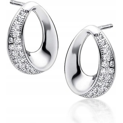 Lafira stříbrné náušnice Pear Crystal Z1732