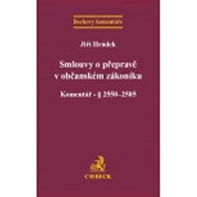 Smlouvy o přepravě v novém občanském zákoníku
