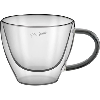 LAMART Pohár LT9117 Vaso cappuccino Black 2 x 190 ml