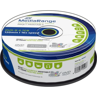Mediarange DVD-R 4,7GB 16x, 25ks