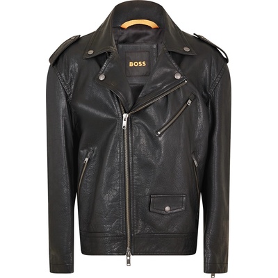 Boss Яке Boss Men's Jonu Leather Jacket - Black
