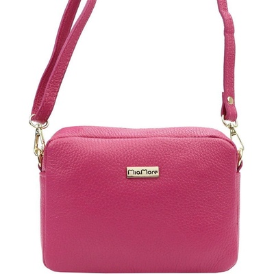 MiaMore malá kožená crossbody kabelka no. 59 růžová