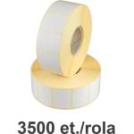 ZINTA Ролка полугланцови етикети ZINTA 32x10мм, 3500 ет. /ролка (32X10X3500-SGP)