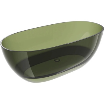Mexen Pure маслинено-зелена свободно стояща прозрачна вана 170 x 80 см, хромиран клапан - 58071708001 (58071708001)