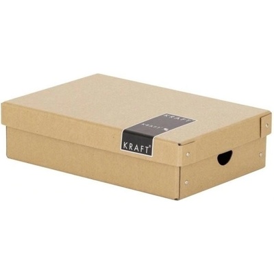 Kraft Box úložný lamino nature 35,5 x 24 x 9 cm