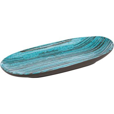 APS Melaminový talíř 280x135x40 mm, modrý, hnědý Cancun