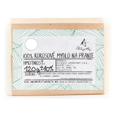 Alchymistky 100% kokosové mýdlo na praní pevné bez vůně 500 g