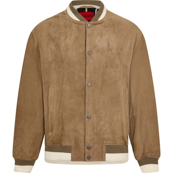 Hugo Мъжко яке Hugo Ledam 10267246 01 Leather Jacket Mens - Medium Brown