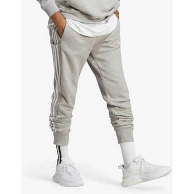 Adidas Essentials French Terry Tapered Cuff 3-Stripes Pants Grey