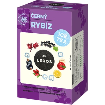 Leros Čajový dýchánek Černý rybíz Ice tea 40 g