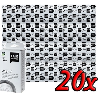 Fair Squared Original - Fair Trade Vegan Condoms 20 ks