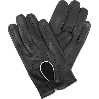 Kreibich pánské řidičské rukavice černé / bílý lem – Sleviste.cz